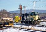 BAYL 3018 and others are seen at East Deerfield Yard 